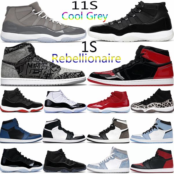 

jumpman 11s basketball shoes men 11 cool grey concord bred unc heiress jorden1s rebellionaire patent bred marina blue black white women snea
