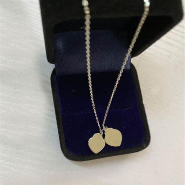 

have stamps 925 sterling silver heart love necklace pendant bijoux for lady design womens party wedding engagement jewelry for bri282i
