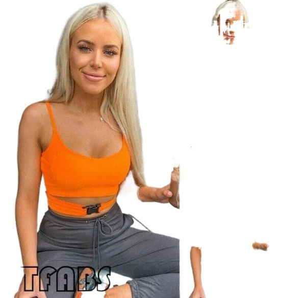 

2020 3-color summer color women's buckle vest n3yz#, White