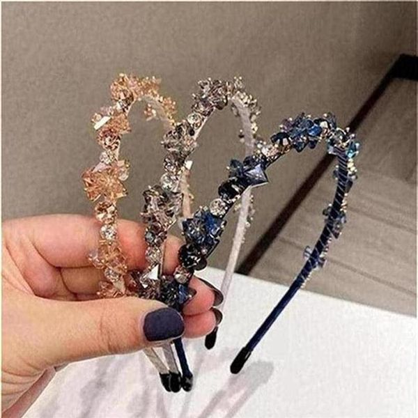 

fashion crystal rhinestone women headband wedding party alloy hair bands for bride night club ladies hairband2387