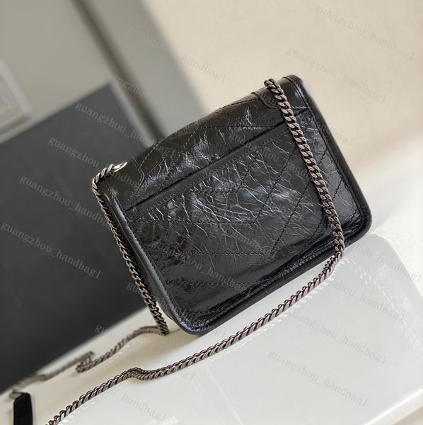 

designer shoulder bags women niki bags fashion chain totes luxury black oil wax cowhide crossbody handbags envelope clutchs lady messenger b