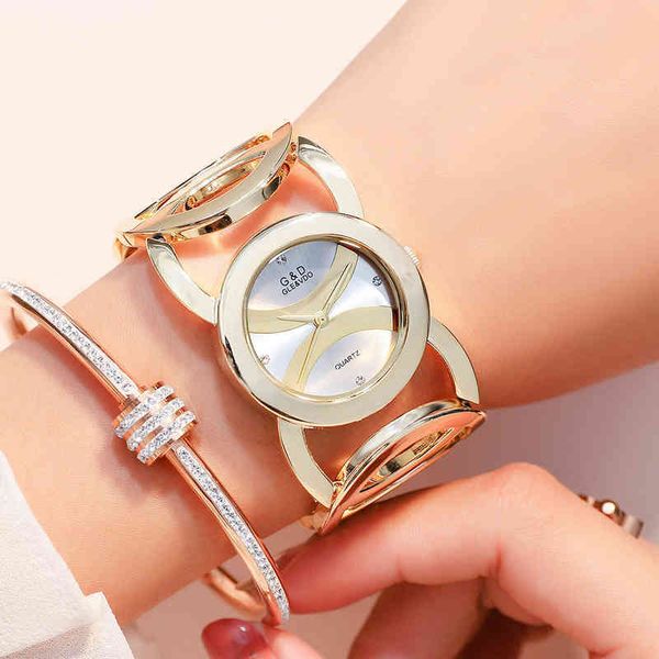 

diamond luxury brand 2022 rhintone elegant ladi gold wrist watch for women relogio feminino 2022, Slivery;brown