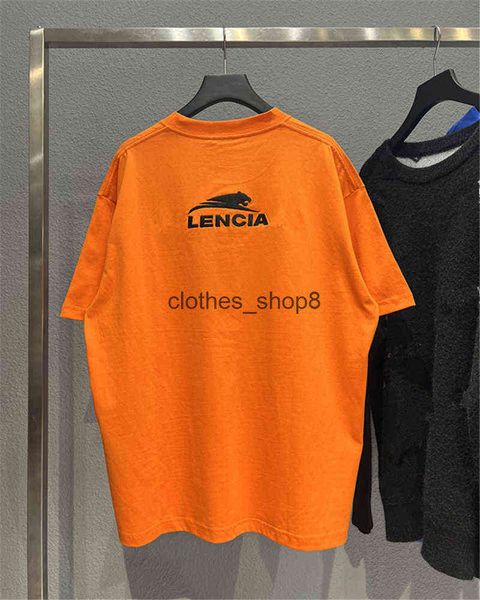 

designers t shirts balencaigass men's sweaters high version 22 year of the tiger limited new front and rear embroidery printing co, White;black