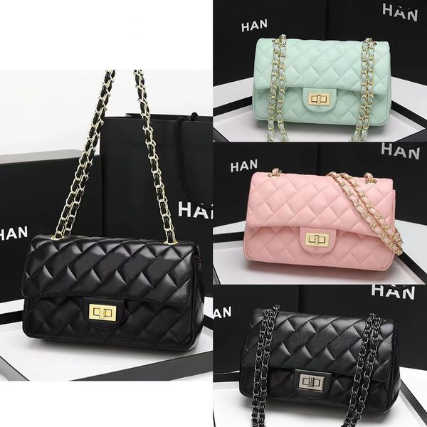 

bags designer women handbags luxurious crossbody designers bag lambs leather shoulder flap classic gold chain clutch caviar wallets purse