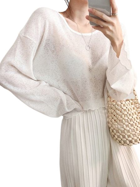 

dazy solid drop shoulder without bra 36b7#, White