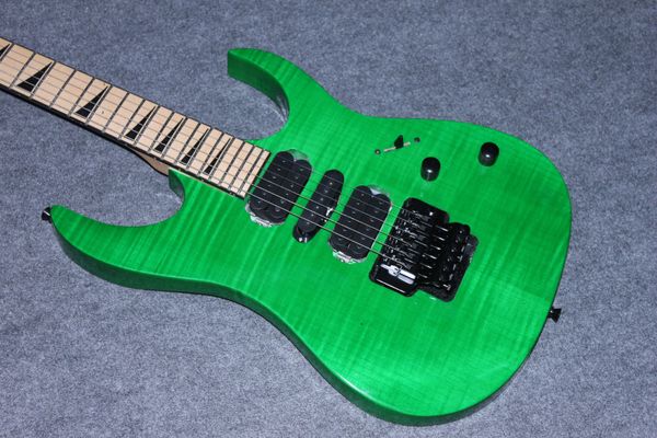 

jacks electric guitar body mahogany a flame maple frets 24 hardware black tremolo