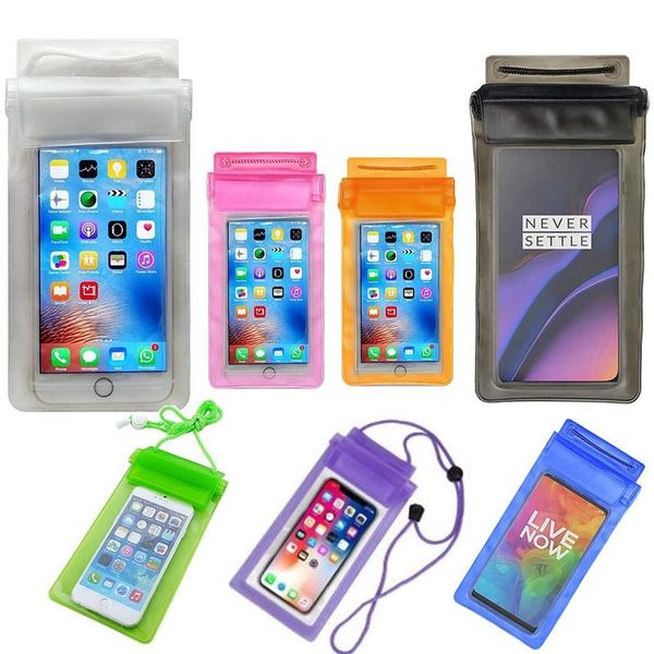 

universal waterproof phone case water proof bag mobile cover for iphone 13 12 11 pro max x xs 8 xiaomi huawei samsung fit driving swimming