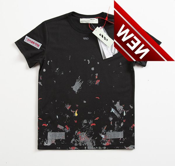 

50%discount white five couplet star off fireworks brand lovers t-shirt cotton short sleeve t-shirt men's and women's same base shi, White;black