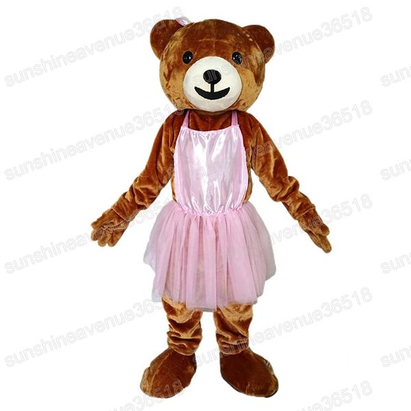 Halloween marrom urso mascote fantasia de desenho animado personagem carnaval Festival Dress Fanche Christmas Tamanho dos adultos Festa de aniversário Festa de roupa ao ar livre