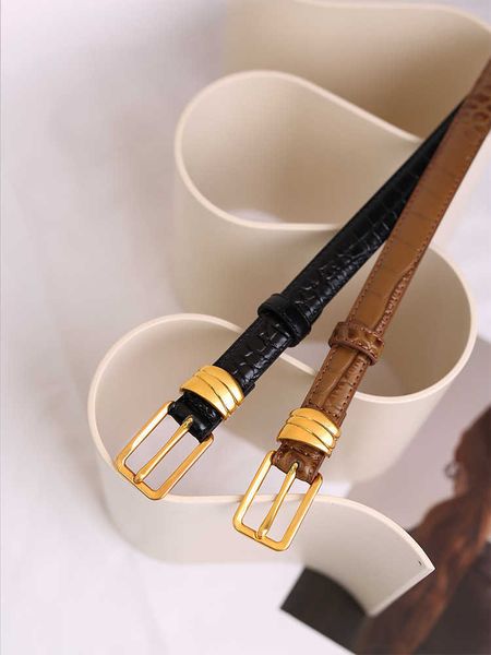 

first layer cow leather belts simple and versatile korean belt for women's style fashion casual jeans waistband, Black;brown