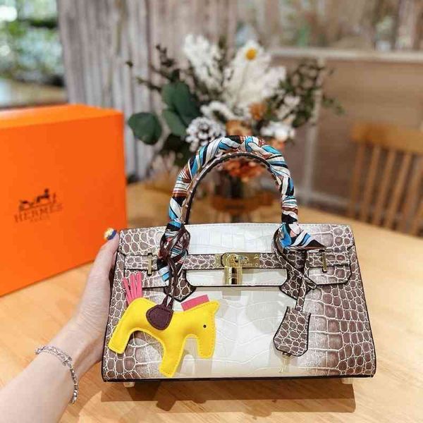 

deigner bag ame one meenger crocodile leather women' birkinss platinum factory outlet houlder veratile luxury hand hlx