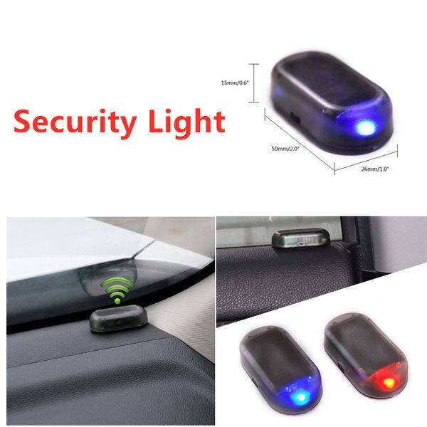 

1 pc universal car fake solar power alarm lamp security system warning theft flash blinking anti-theft caution alarm led light