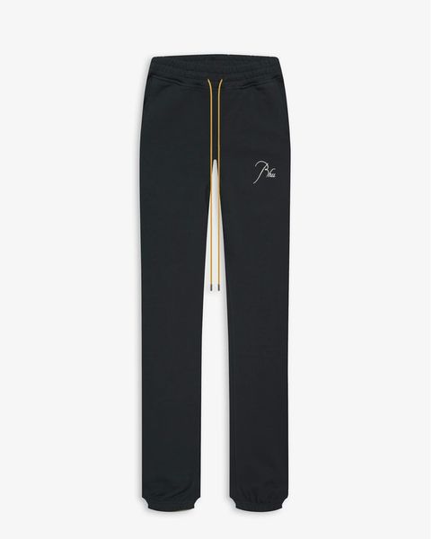 

autumn winter usa embroidery logo pencil pants trousers casual men women long string joggers sweatpants, Black