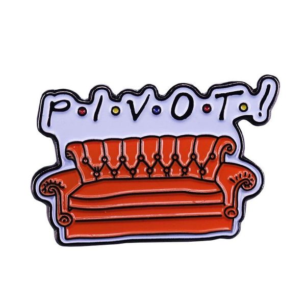 

friends tv show central perk coffee brooch enamel pins metal alloy fashion jewelry lapel pins badges accessories, Blue