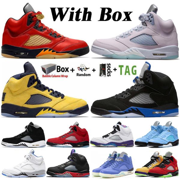 

2022 high og 5 5s mens basketball shoes mars for herk easter aqua university blue bluebird racer blue fire red 3 women sneakers trainers siz