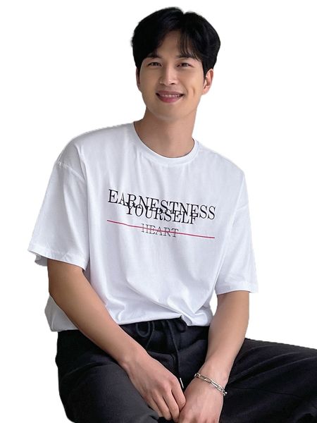 

dazy men slogan graphic tee d3rp#, White;black