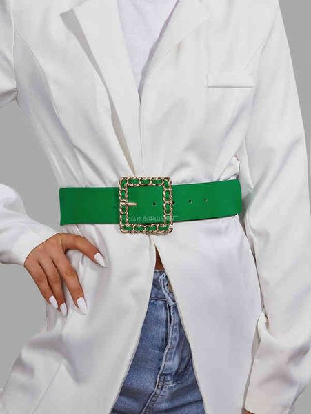 

2022 tiktok japanese accessories and style leather pure belts cow leather korean simple fashion european american decorative jeans women&#03, Black;brown