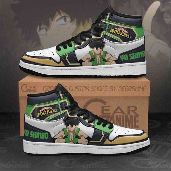 

yo shindo sneakers my hero academia anime shoes, Black
