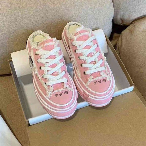 

dress shoes wu jianhao same canvas shoes men's and women's fashion korean vulcanized thick soled high net red couple beggar ctx1, Black