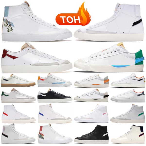 

designer blazer mid 77 vintage blazers jumbo men women casual shoes black white multi color white indigo pine green mens trainers platform s