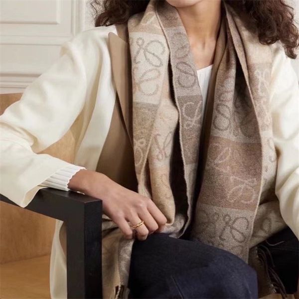 

60% off 2022 autumn and winter new scarves inner mongolia cashmere scarf warm women's mouwei jacquard tassel shawl, Blue;gray