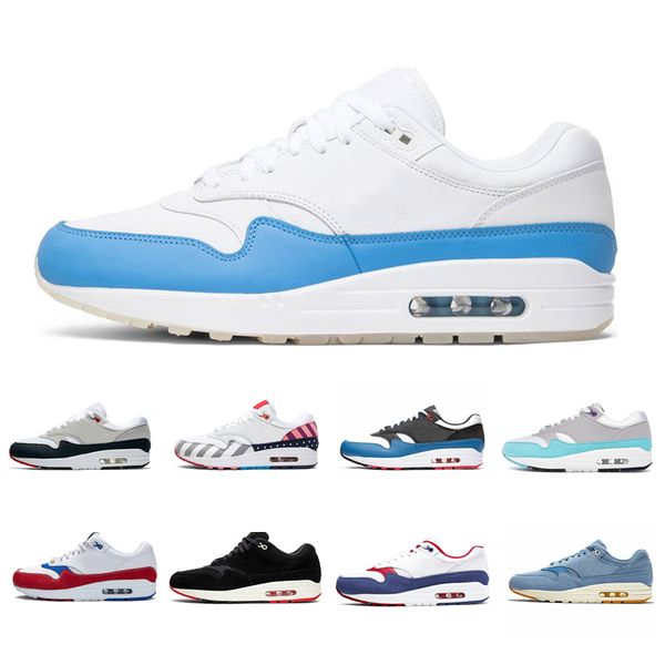 

87 men running shoes anniversary royal aqua parra bred university blue windbreaker chaussure mens trainers women sneakers 1 shoe