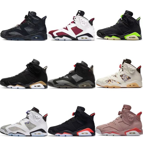 

brand shoes black infrared jumpman 6s basketball men athletic 384664-060, White;red