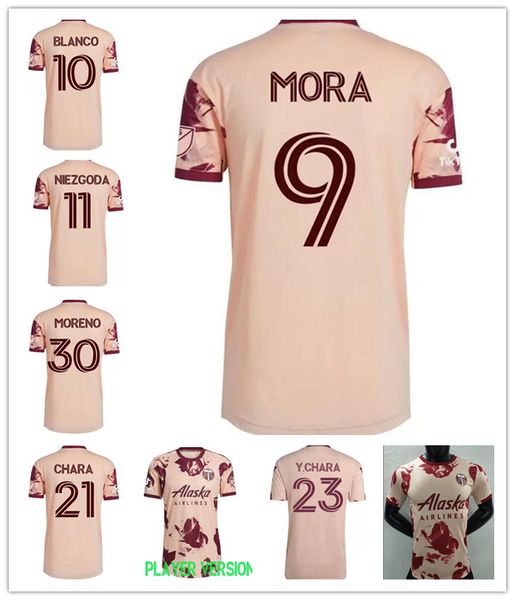 

player version 2022 2023 mls portland timbers soccer jersey home 22 paredes 27 asprilla 9 mora 25 tuiloma 44 loria valeri bravo chara unifor, Black;yellow