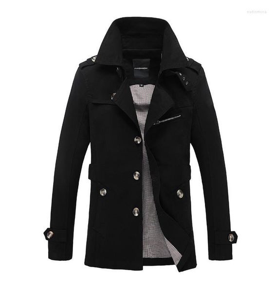 Männer Trenchcoats Marke Männlichen Mantel Lange Jacke Mantel Männer männer Trenchcoat Windjacke Outwear Baumwolle Stoff ClothingMen's Nadi22