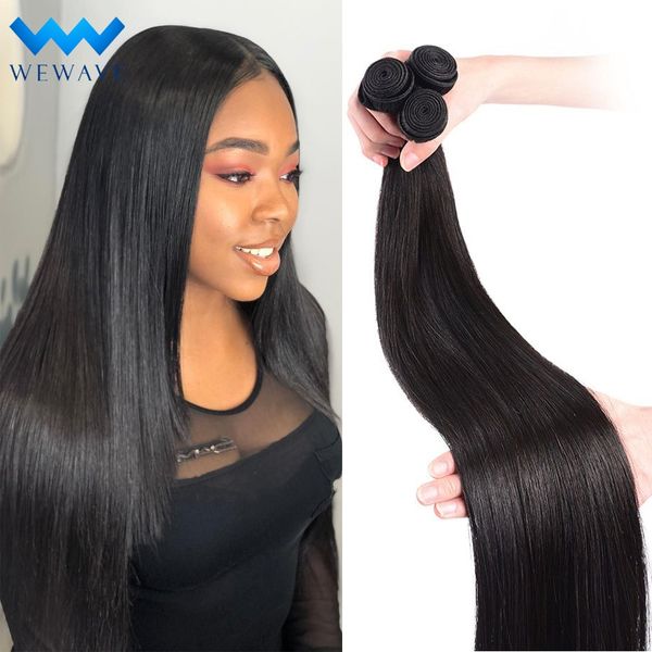 

accessories brazilian human hair weave bundles 30 inch straight natural short long virgin hair extension for black women 1 3 4 bundles costu, Silver