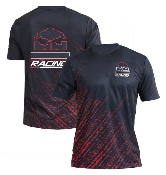 

f1 racing suit official same style team uniform men and women round neck driver t-shirt can be customized