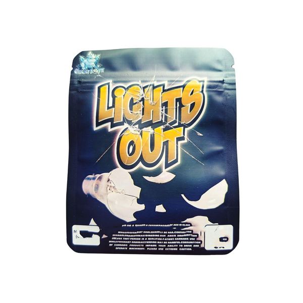 

lights out black lemons zipper package for candy dry herb flower packaging mylar bags 3.5 gram edibles jllqfb