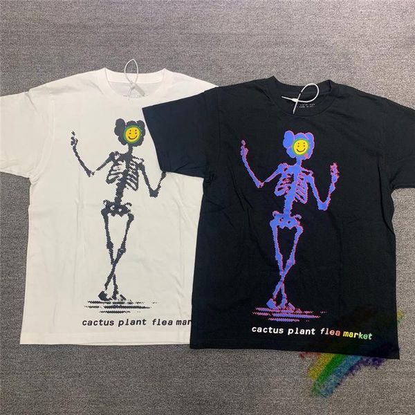 

t shirt men women tee streetwear cactus plant flea market, White;black