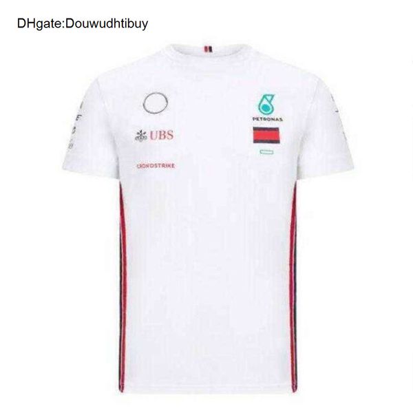 

summer tshirts mercedes f1 team mens lewis hamilton t shirts tee black petronas formula one polo pit grand prix sportswear bicycle fast dry, White;black