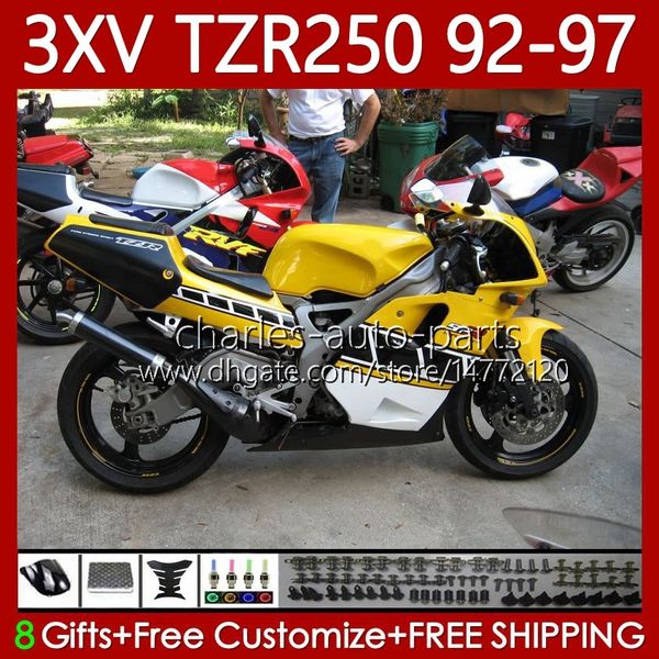Feedings para Yamaha TZR 250 TZR250 RR250R amarelo claro 92 93 94 95 96 97 Corpo 117No.42 YPVS 3xV TZR250-R 1992 1993 1994 1995 1996 1997 TZR250RR 92-97