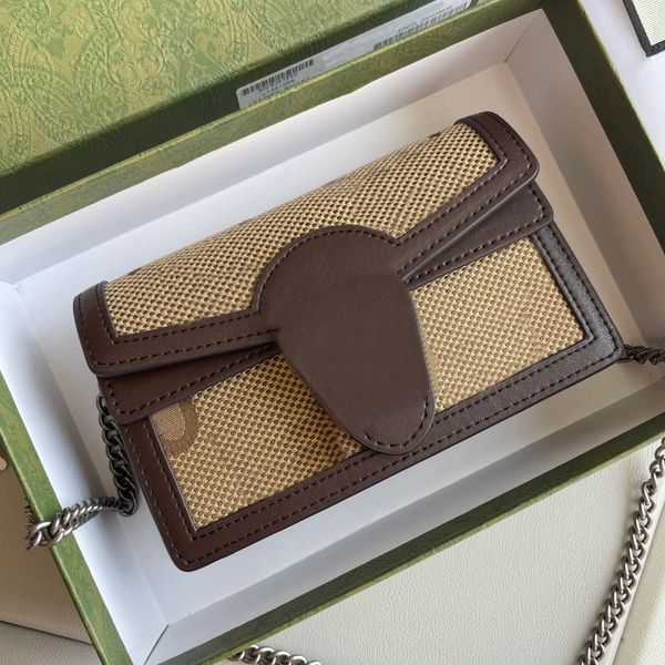 

mini fashion476432 genuine leather women shoulder bag letter handbags change wallets classic womens crossbody evening bags