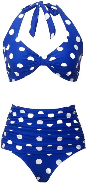 

high waist swimsuit for women halter 2 piece bathing suit ruffle bikini set tummy control x3d6#, White;black