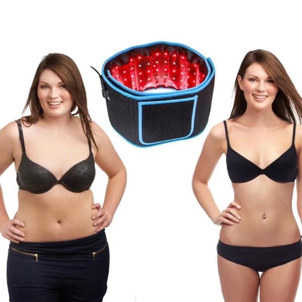 Terapia infravermelha Slim Body Wrap Red LED Light Device LED Mulheres Cuidam Shake Off Belt Fat Warm Uterus Dor Alívio