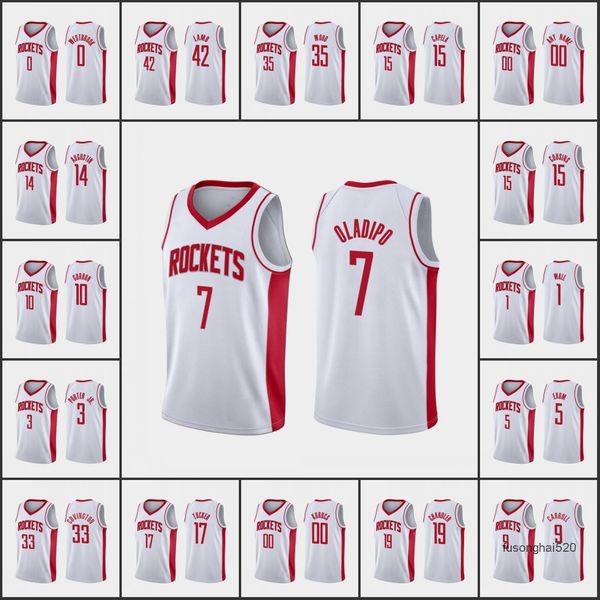 

houston's rockets's men victor oladipo anthony lamb demarre carroll christian wood rodions kurucs custom white association jersey, Black