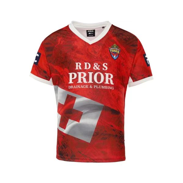 

2022 tonga rugby mens training singlet jersey size s-5xl print custom name number delivery, Black