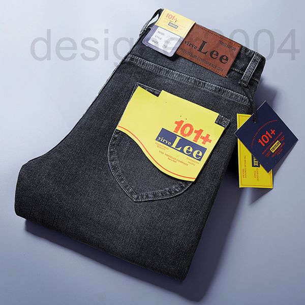 

men's jeans designer yirvelee brand jeans men's autumn and winter 2021 korean version new elastic slim straight pants hiph, Blue