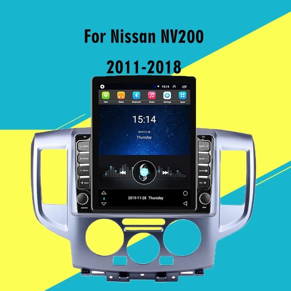 Vídeo do carro 9 polegadas Android HD Touchscreen Radio para 2009-2016 Nissan NV200 GPS Navigação estéreo Bluetooth