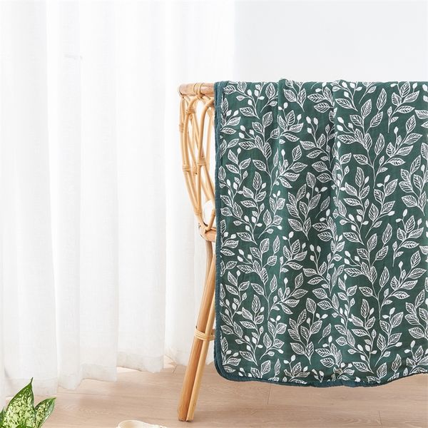 

kangobaby # my soft life# 4 layers 100% cotton colorful exquisite edge baby muslin blanket infant quilt born wrap 220524