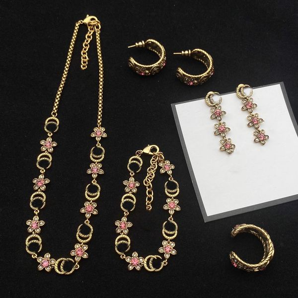 

luxury necklace bracelet earring ring set wedding set, Silver