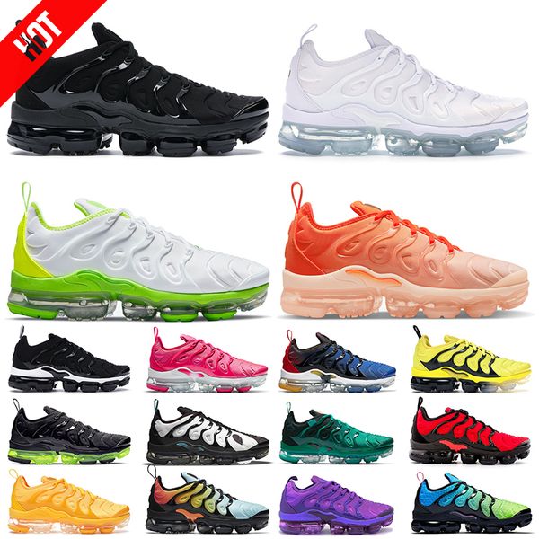 

tn plus boots women men running shoes triple white black red reverse sunset rainbow atlanta lemon lime bred orange gradients mens trainers s