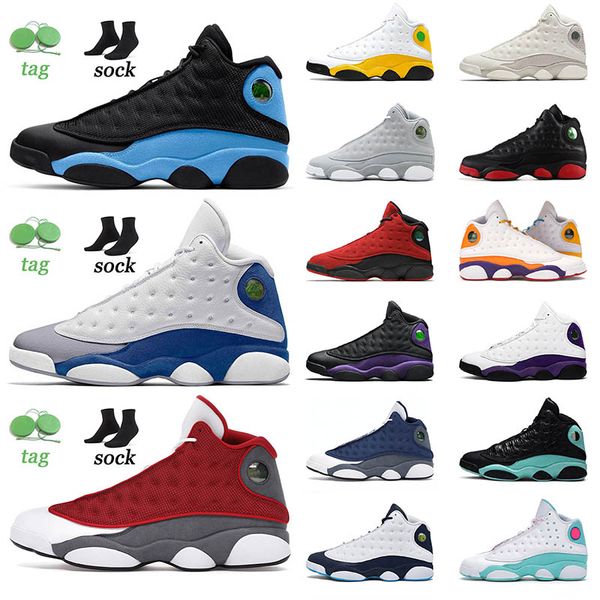 

jumpman 13 13s basketball shoes mens sports houndstooth singles day university blue barons alternate court purple womens sneakers sports tra