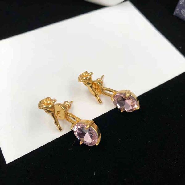

fashion new jewelry trend luxury brand designer wholesale d home temperament rose gold light style simple high-grade earrings female, Silver