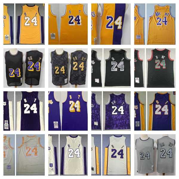 

stitched mitchell ness jersey basketball #24 jerseys retro white blue black 06-07 07-08 08-09, Black;red