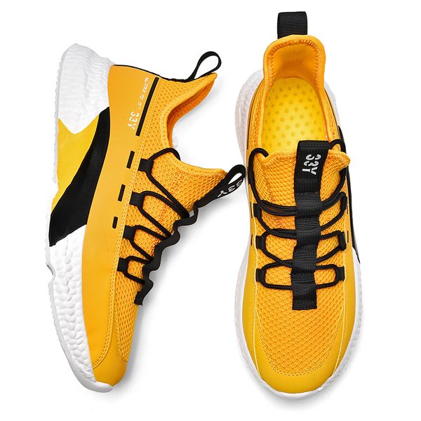 yakuda online uomo Scarpe da corsa leggere per uomo e donna alla moda Scarpa calda in Europa e America sport popolari Calzature Sneaker Wpa20615 Giallo