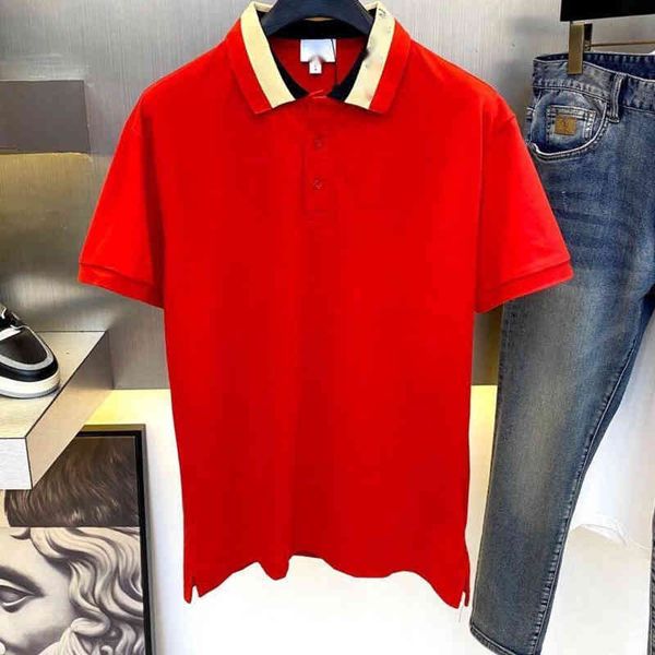 

selling designer polo shirts tide brand burby short-sleeved t-shirts embroidered by tb sweatshirts men's casual loose cotton t0, White;black